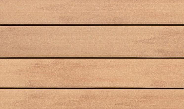 Détail de lames de terrasse en bois composite avec finition lisse et espacement régulier pour aménagement extérieur