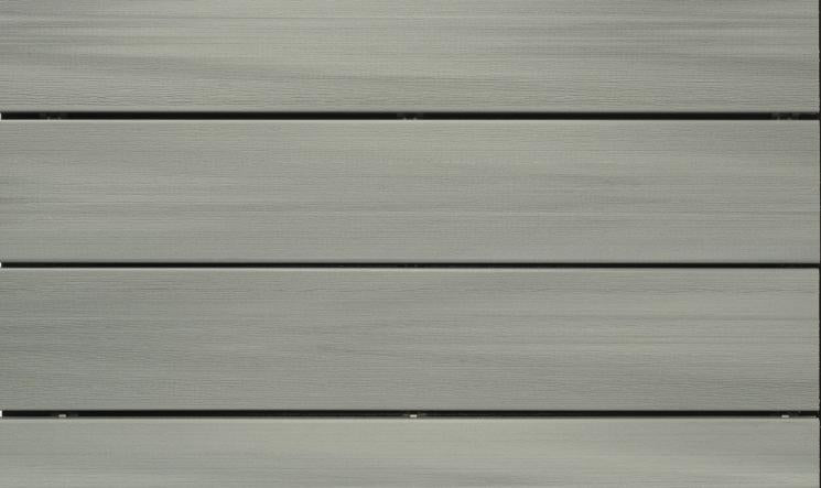 Détail de lames de terrasse en bois composite avec finition lisse et espacement régulier pour aménagement extérieur