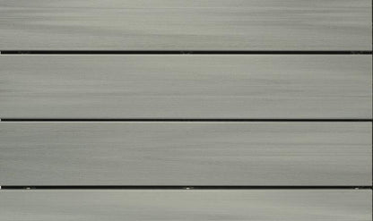 Détail de lames de terrasse en bois composite avec finition lisse et espacement régulier pour aménagement extérieur